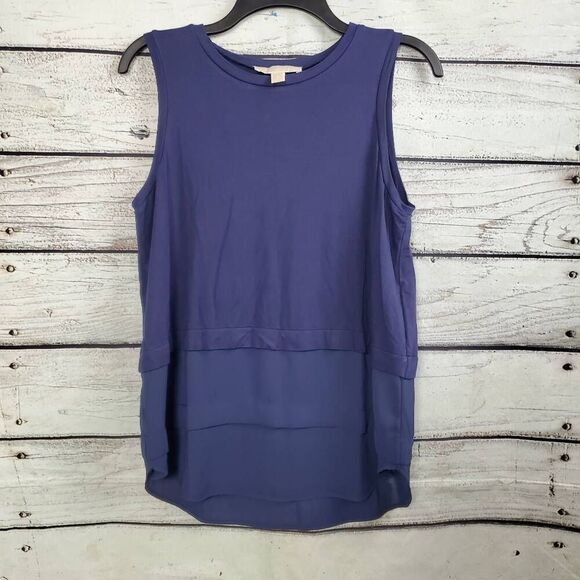 Michael Kors Medium Navy Blue Blouse - Picture 1 of 7